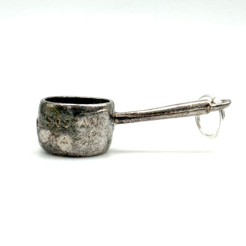 Vintage 925 Sterling Silver Sosban Fach Charm CA27-37