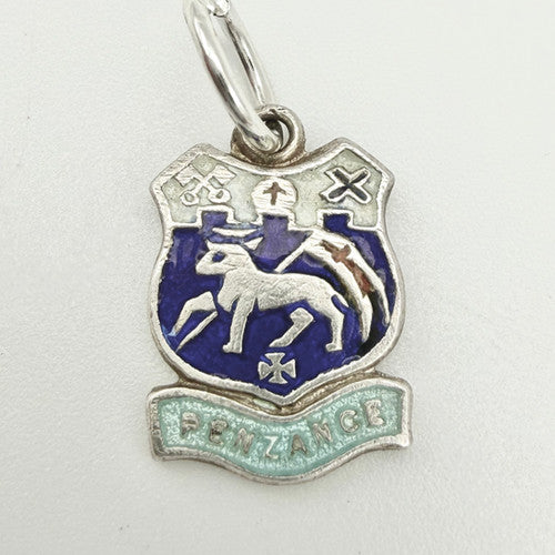 Vintage 925 Sterling Silver Penzance Travel Charm CA25-5