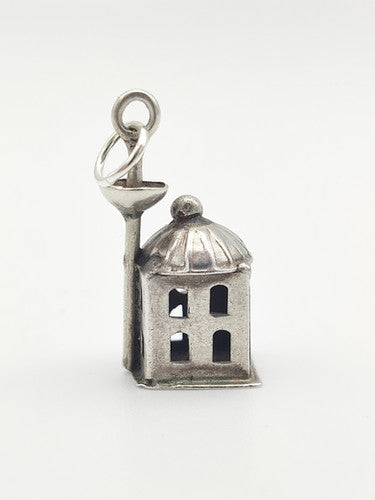 Vintage 800 Silver Mosque Charm CA18-13