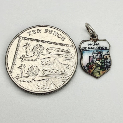 Vintage 800 Silver Palma De Mallorca Travel Charm CA21-7