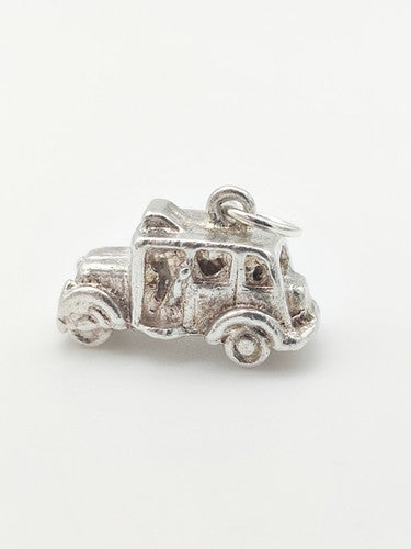 Vintage 925 Sterling Silver London Taxi Charm CA18-82