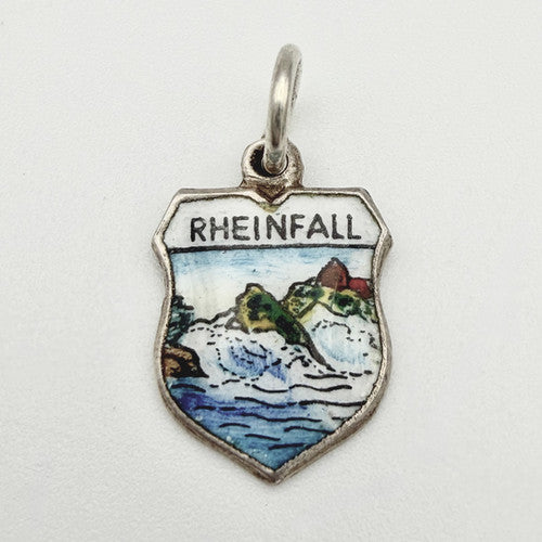 Vintage 800 Silver Rheinfall Travel Charm CA21-27