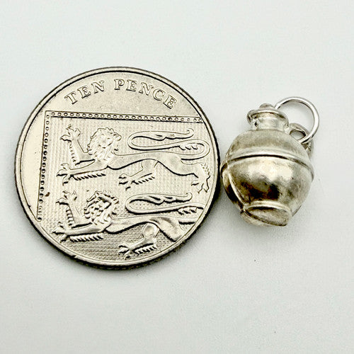 Vintage 925 Sterling Silver Jug Charm CA20-34