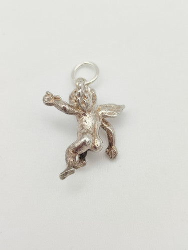 Vintage 925 Sterling Silver Cupid Charm CA18-3