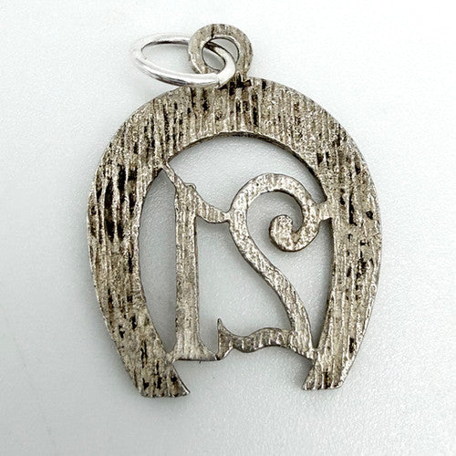 Vintage 925 Sterling Silver Lucky 21 Horseshoe Charm CA29-18