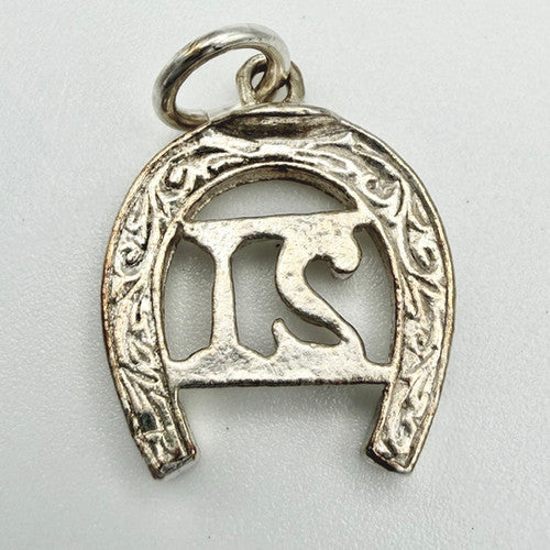 Vintage 925 Sterling Silver 21 Horseshoe Charm CA24-74