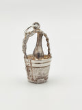 Vintage 925 Sterling Silver Champagne Bucket Charm CA15-11