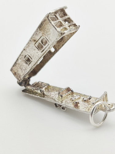 Vintage 925 Sterling Silver Caravan Charm CA18-41