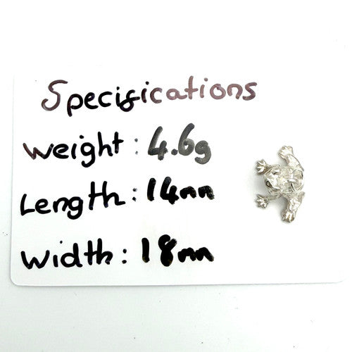 Vintage 925 Sterling Silver Frog Charm CA27-12