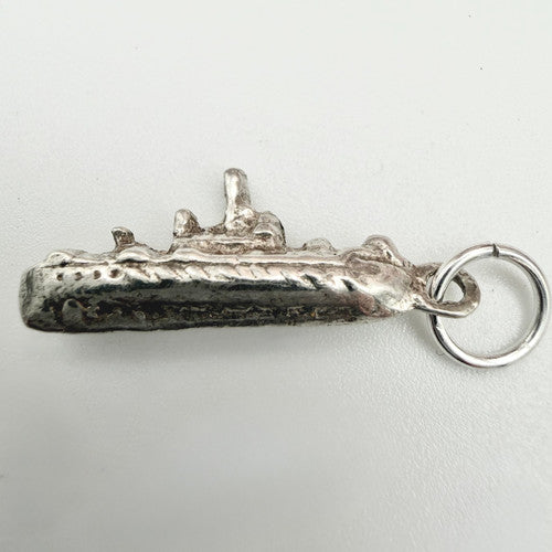 Vintage 925 Sterling Silver Boat Charm CA23-43