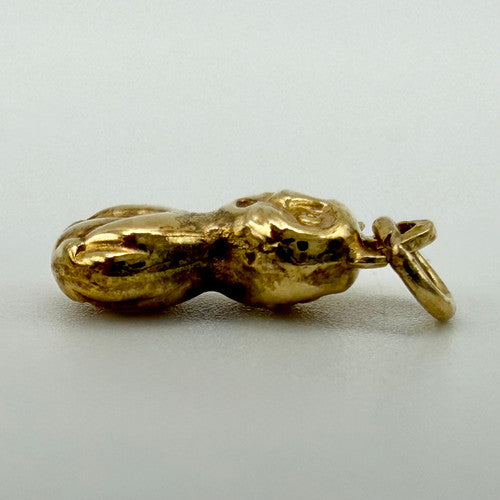 Vintage 9ct Yellow Gold Cat Charm PG48