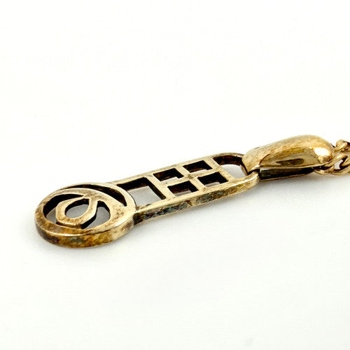 Vintage 9ct Yellow Gold Celtic Necklace PG88