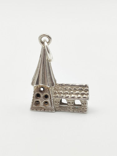 Vintage 925 Sterling Silver Church Charm CA16-66