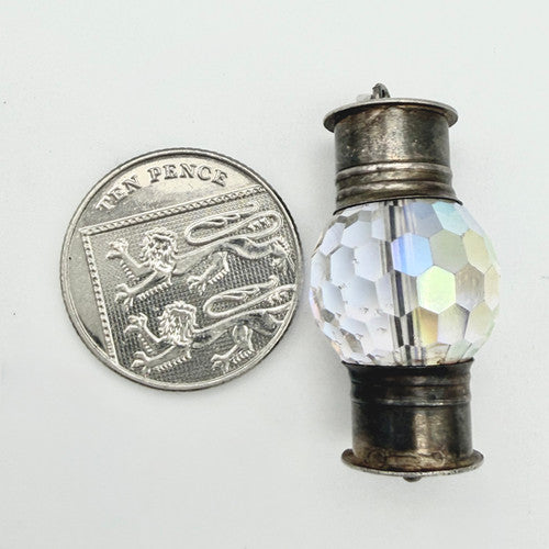Vintage 925 Sterling Silver Lantern Charm CA23-24
