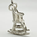 Vintage 925 Sterling Silver Rocking Chair Charm CA22-61