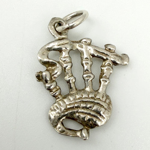 Vintage 925 Sterling Silver Bagpipes Charm CA28-13