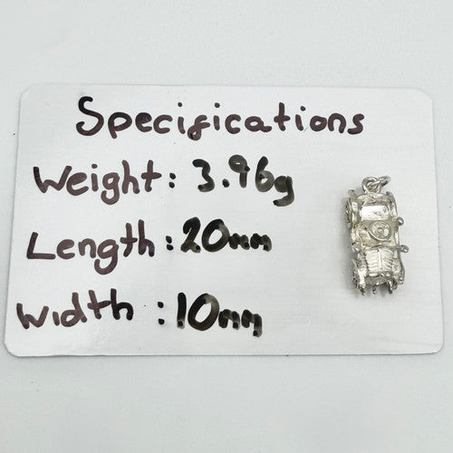 Vintage 925 Sterling Silver Car Charm CA24-24