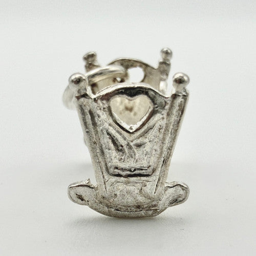 Vintage 925 Sterling Silver Cot Crib Charm CA22-68