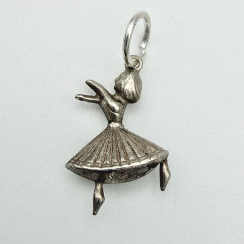 Vintage 925 Sterling Silver Dancer Charm CA21-55