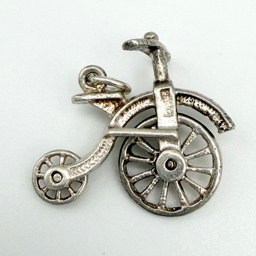 Vintage 925 Sterling Silver Penny Farthing Charm CA28-28