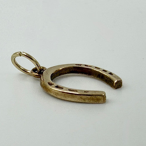 Vintage 9ct Yellow Gold Horseshoe Charm PG24