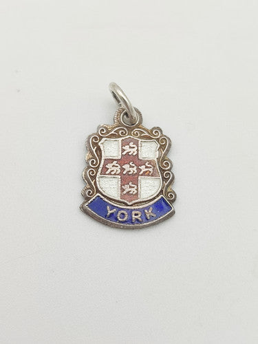 Vintage 925 Sterling Silver York Travel Charm CA13-37