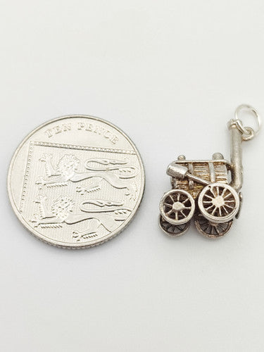 Vintage 925 Sterling Silver Stephenson's Rocket Charm CA16-30