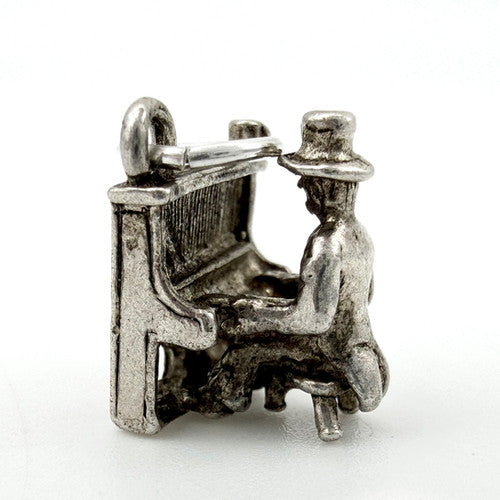 Vintage 925 Sterling Silver Pianist Charm CA29-10