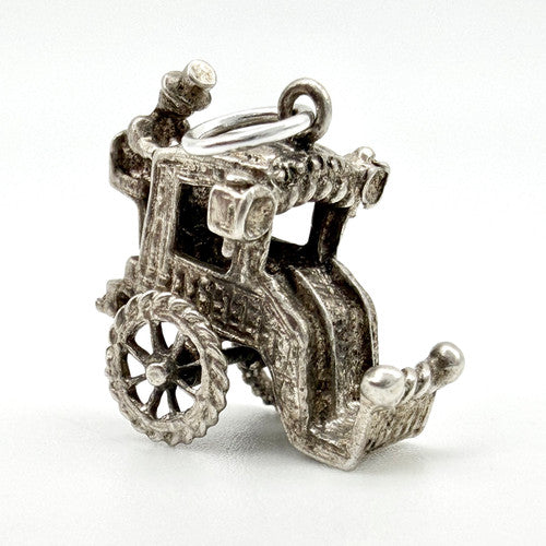 Vintage 925 Sterling Silver Carriage Charm CA29-15