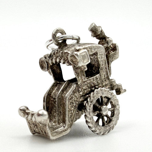 Vintage 925 Sterling Silver Carriage Charm CA29-15