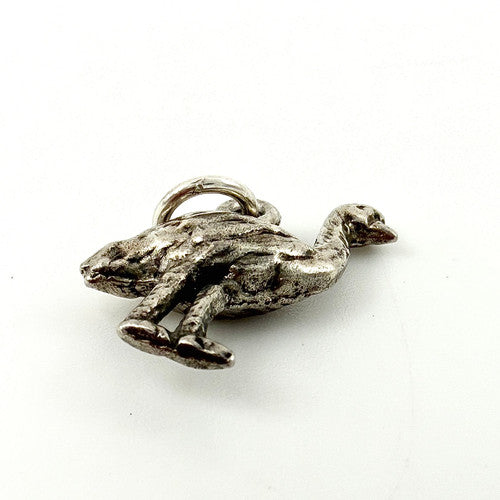 Vintage 925 Sterling Silver Ostrich Charm CA26-15