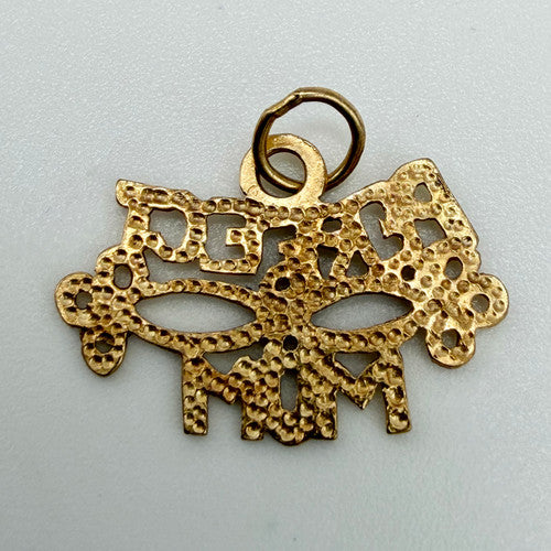 Vintage 9ct Yellow Gold Perfect Mum Charm PG50