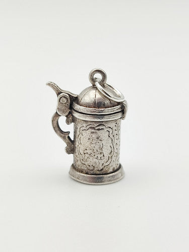 Vintage 925 Sterling Silver Tankard Charm CA15-113