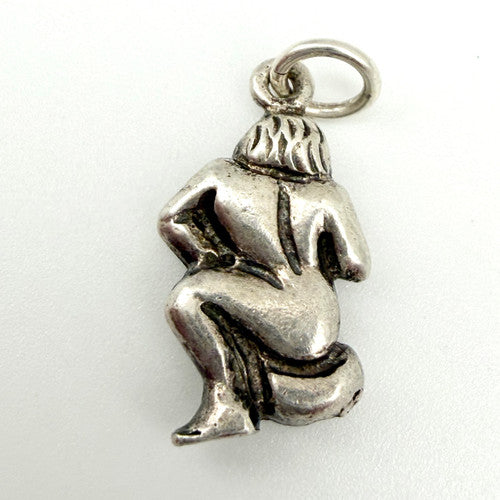 Vintage 925 Sterling Silver Aquarius Water Bearer Charm CA28-6
