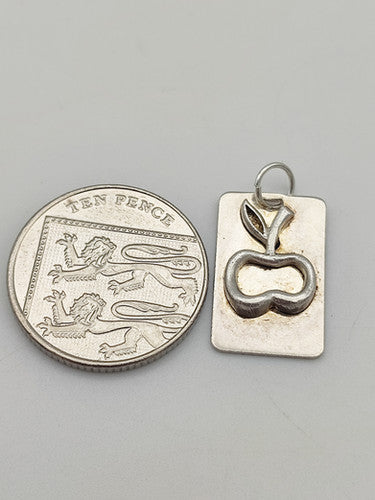 Vintage 925 Sterling Silver Apple Charm CA18-8