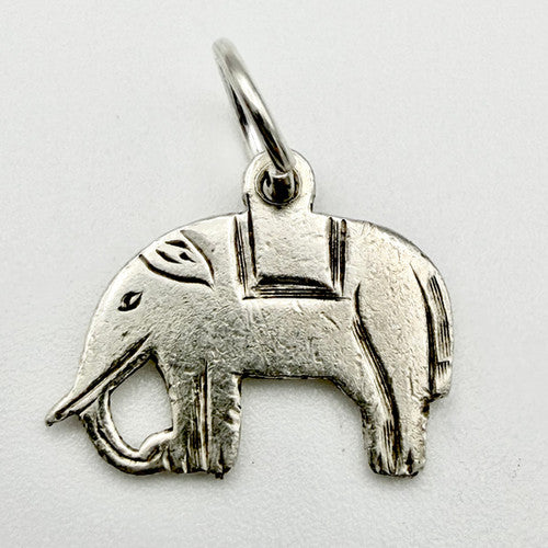 Vintage 925 Sterling Silver Elephant Charm CA20-45