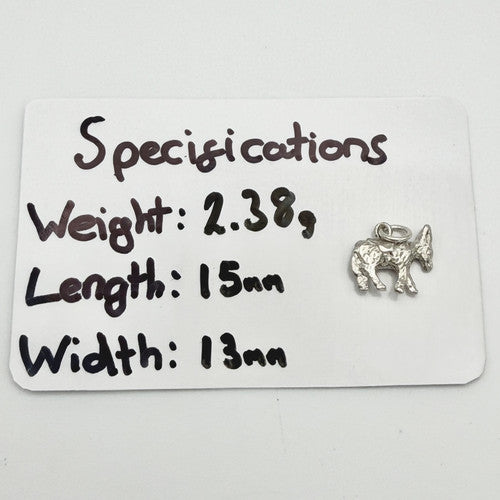 Vintage 925 Sterling Silver Donkey Charm CA22-18