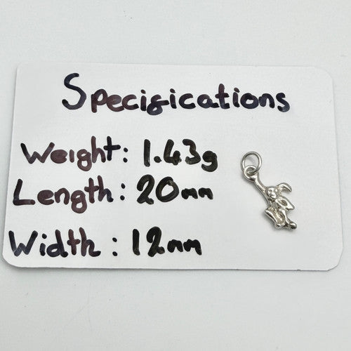 Vintage 925 Sterling Silver Monkey Charm CA22-76