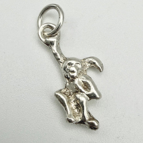 Vintage 925 Sterling Silver Monkey Charm CA22-76