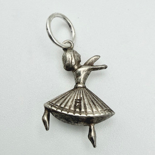 Vintage 925 Sterling Silver Dancer Charm CA21-55