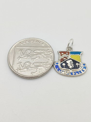 Vintage 925 Sterling Silver Llangollen Travel Charm CA17-103