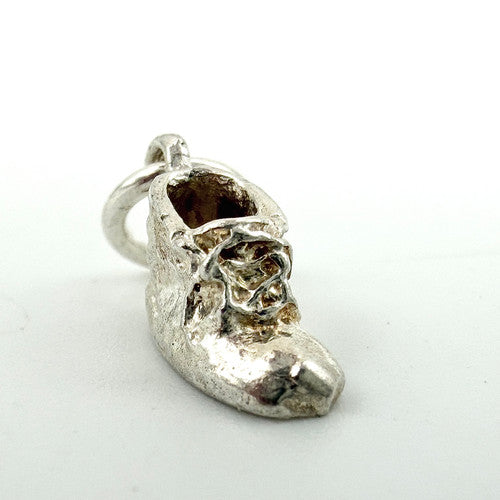 Vintage 925 Sterling Silver Baby Shoe Charm CA26-5