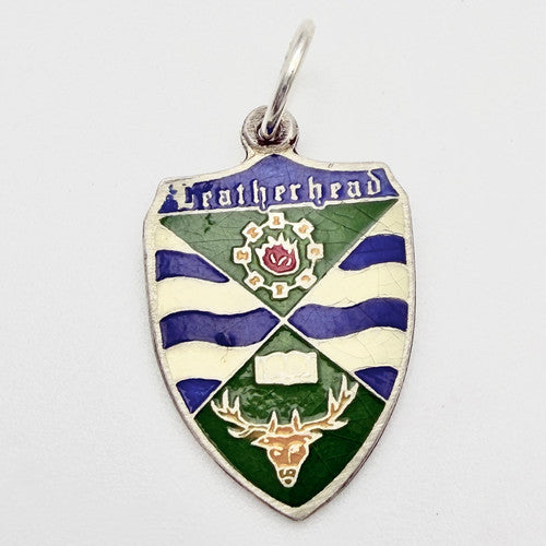 Vintage 925 Sterling Silver Leatherhead Travel Charm CA20-29