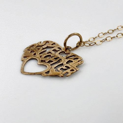 Vintage 9ct Yellow Gold Special Daughter Necklace PG84