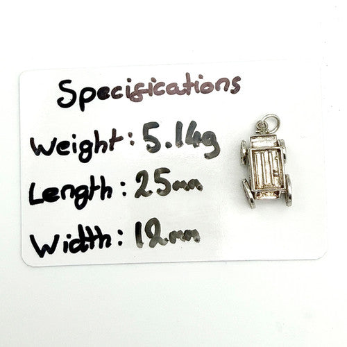 Vintage 925 Sterling Silver CHIM Carriage Charm CA26-41
