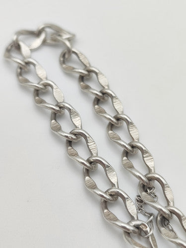 Vintage 925 Sterling Silver Curb Link Bracelet Bracelet-37