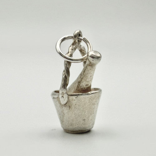 Vintage 925 Sterling Silver Champagne Bucket Charm CA21-50