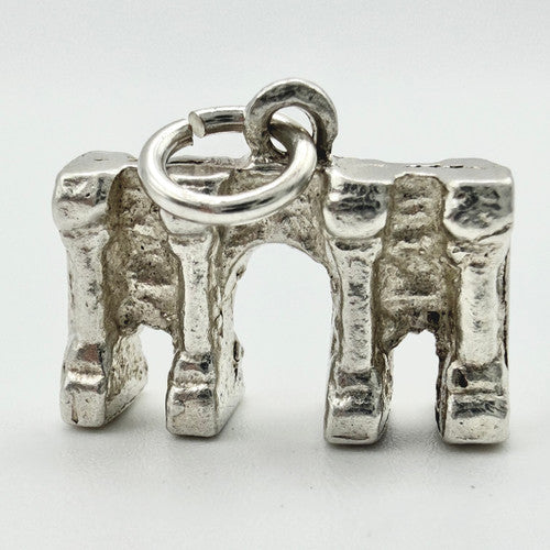 Vintage 925 Sterling Silver Marble Arch Charm CA22-83