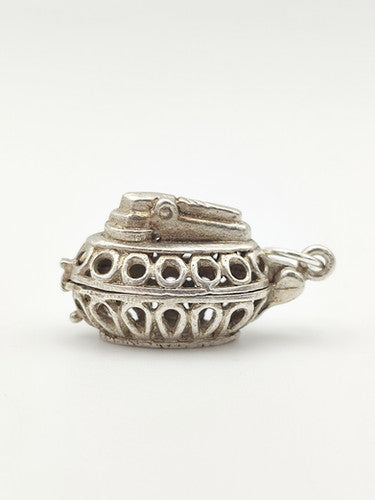 Vintage 925 Sterling Silver Desk Lighter Charm CA17-86
