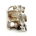 Vintage 925 Sterling Silver Pianist Charm CA26-39